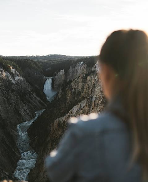 Upper Yellowstone Falls - Wyoming - États-Unis 