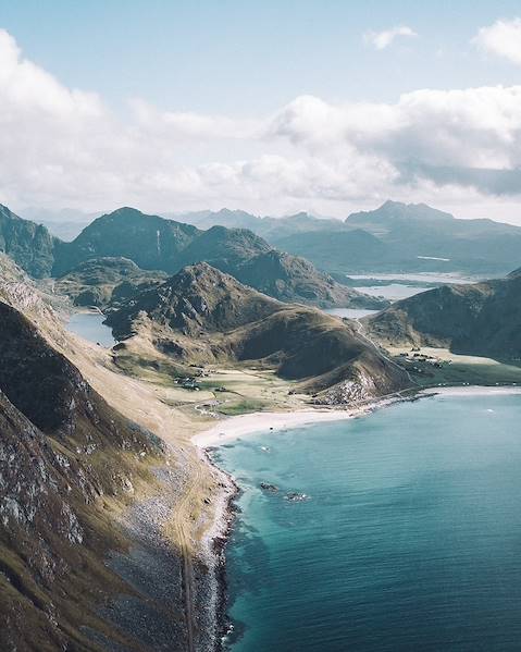 Voyages itinérants Norvège - Bergen - Aurland - Skjolden - Geiranger - Aalesund - îles Lofoten