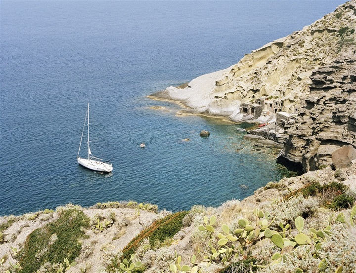 Bateau sur l'Ile de Salina