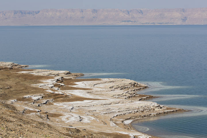 Mer morte vue de Jordanie