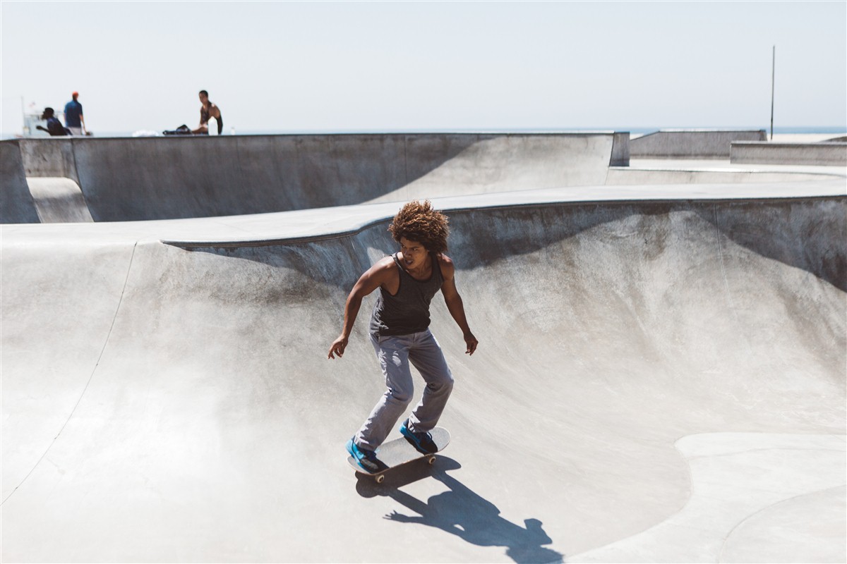 Skateur a Venice Beach