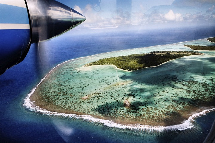 Tetiaroa en avion