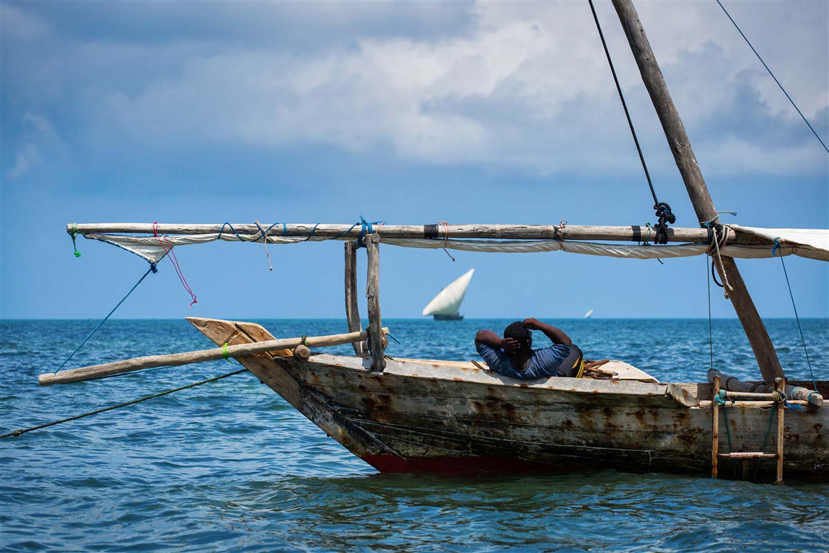 Bateau à Zanzibar