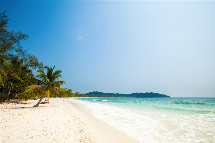 plage vierge de cambodge