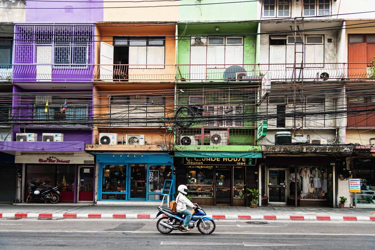 Ambiance de rue dans Bangkok