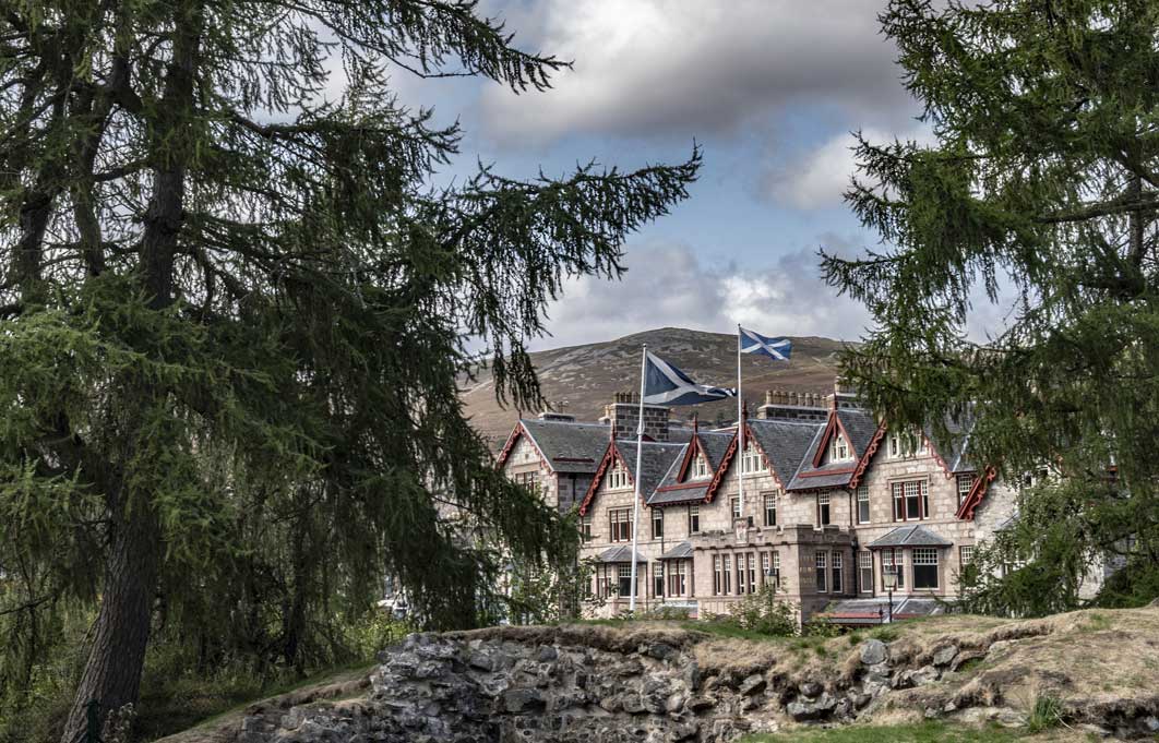 Vue sur l'hôtel Fife Arms