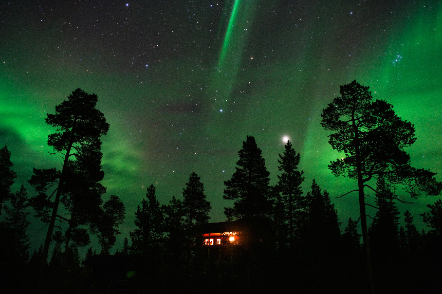 Où voir des aurores boréales en Finlande ?